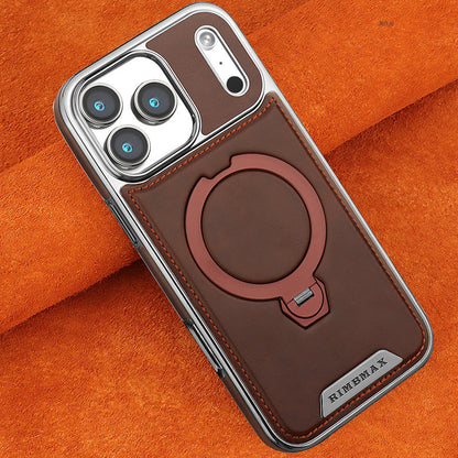 Premium Magnetic Stand Business-Style Leather Phone Case