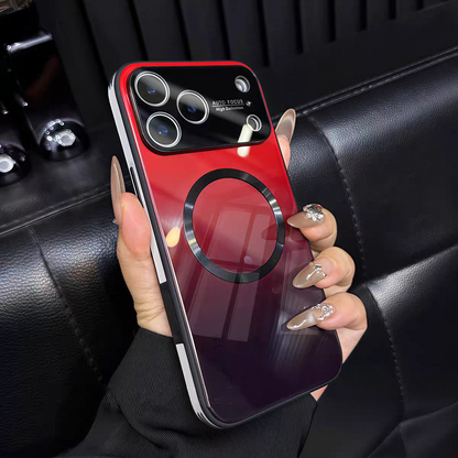 2026 New Aurora Gradient Glass Magnetic iPhone Case