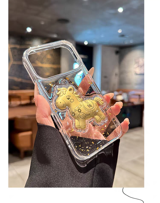 Year of the Horse Limited Edition Fashionable Gold Pony Phone Case