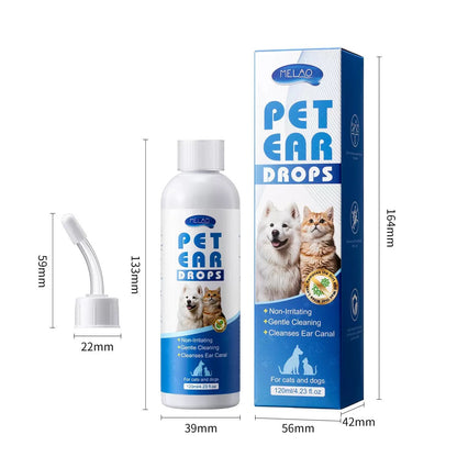 Gentle Pet Ear Wash | Odor-Free Cleaning for Dogs & Cats