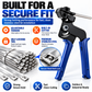 Stainless Steel Cable Tie Tool Kit – Heavy Duty Tensioning & Cutting Tool with 100 Metal Zip Ties
