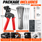 Stainless Steel Cable Tie Tool Kit – Heavy Duty Tensioning & Cutting Tool with 100 Metal Zip Ties
