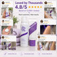 Bikini Pain-Free Hair Removal Cream for Sensitive Skin, Hypoallergenic Formula-Gentle & Fast-Acting Depilatory with Citrus Scent, Aloe & Hyaluronic Acid for Soothing Care, Suitable for Men & Women