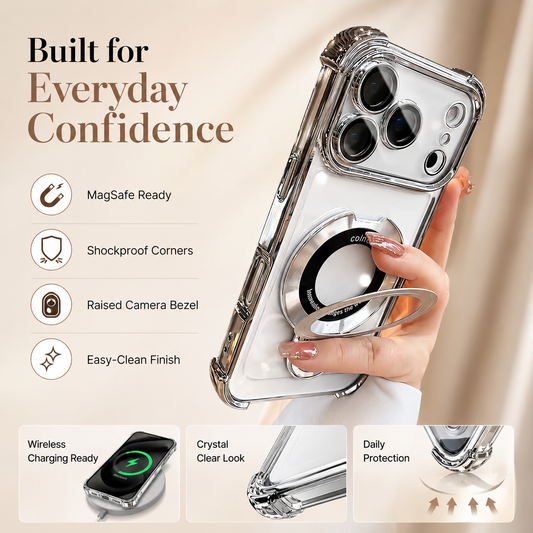 🌸 Spring Sale 50% OFF🔥2026 New plating anti-drop simple magnetic iPhone case