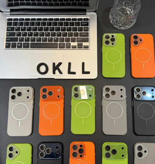 🔖Black Friday sale🔥Premium Wireless Charging Leather-Textured iPhone Case