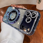 iPhone Rhinestone Glitter Magnetic Stand Premium Case