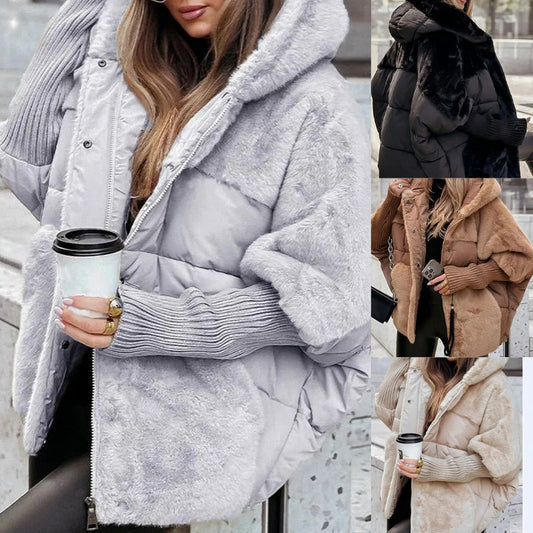 🍂 Early Autumn Special: 50% Off 🔥 Women's Oversized Hooded Patchwork Puffer Coat