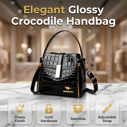 🔥Hot Sale 50%OFF🔥Glossy Crocodile Pattern Women's Handbag