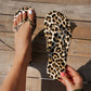 🎁New Arrivals 50% OFF💥Leopard Print Flip-Flops with Heart Charm