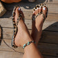 🎁New Arrivals 50% OFF💥Leopard Print Flip-Flops with Heart Charm