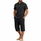 🎉 2026 Sale — Over 15,000 Sold!☀️Men's Summer Shirt & Crop Pants Set – Breathable, Relaxed Fit 🌴