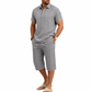 🎉 2026 Sale — Over 15,000 Sold!☀️Men's Summer Shirt & Crop Pants Set – Breathable, Relaxed Fit 🌴