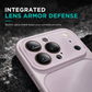 Full Coverage Ice Feeling Glass Phone Case with Built-in Camera Lens Protector Compatible