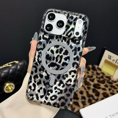 Magnetic Leopard Print Phone Case